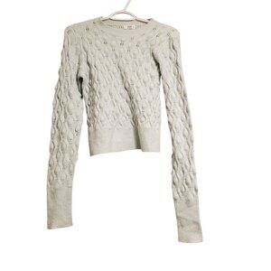 Ardene Pastel Aqua Green Knit Bubble Sweater